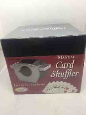 Brand New Sealed In Box Binary Arts Manual Card Shuffler Metal Sturdy 1-3 Decks