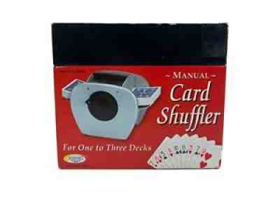 Binary Arts Card Shuffler Manual Crank Sturdy Metal, For 1-3 Game Playing Decks