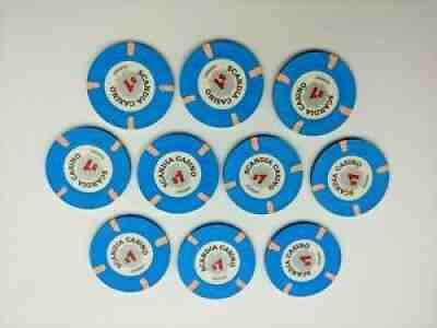 10 of Paulson H&C $1 Scandia Norway - Casino/Poker Chips