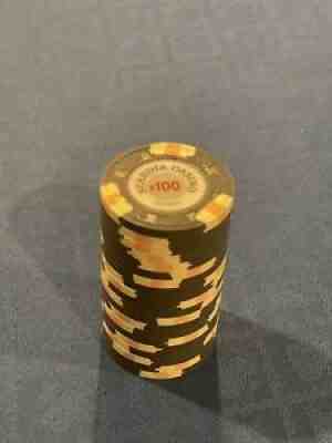 Uncirculated Scandia - Paulson H&C - $100 Casino/Poker Chip - Norway - New