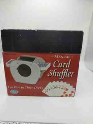 Binary Arts Card Shuffler Manual Crank Metal Sturdy For 1-3 Game Playing Decks