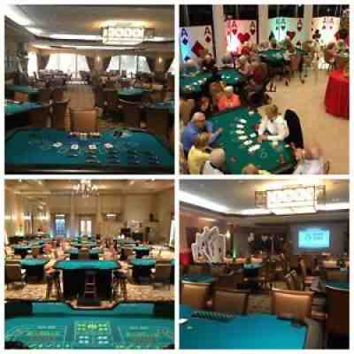 Casino business equipment tables chips cards craps roulette blackjack poker slot