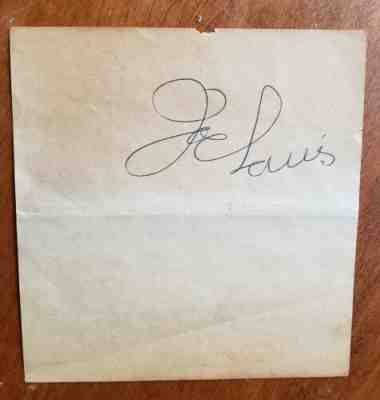 JOE LOUIS boxing AUTOGRAPH see description Choice! Las Vegas