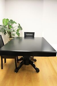 Luxury MRC Poker Table MINI MONARCH Black Solid Wood Legs Plus Dining Table Top