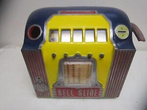 RARE 1930's DAVAL NICKEL TRADE STIMULATOR GUM DISPENSER SLOT MACHINE 5 REEL