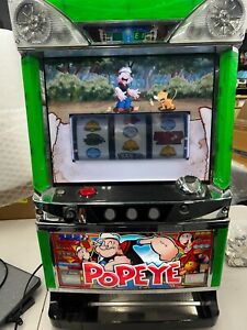 POPEYES - JAPANESE PACHISLO SLOT MACHINE WITH KEY& COINS RARE  GREAT CONDITION