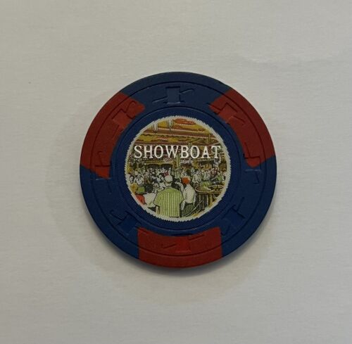 vintage las vegas showboat casino poker chip