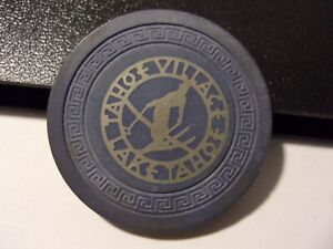 TAHOE VILLAGE CASINO NCV hotel casino poker gambling Chip - Lake Tahoe, NV