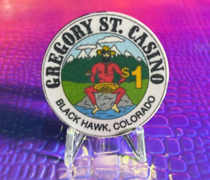 ???? Casino Chip OMG ? $1 Gregory St. Casino Black Hawk Colorado ** RARE **