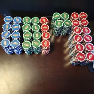 MAN CAVE - 400 NEW and 2,000 USED CAMEL CASINO POKER CHIPS!