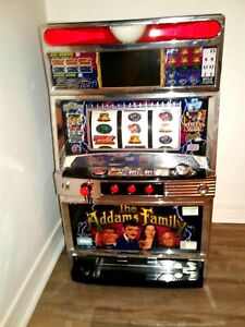 THE ADDAMS FAMILY Japanese slot machine LED screen WTH COIN tokens ADDAMS FAMILY