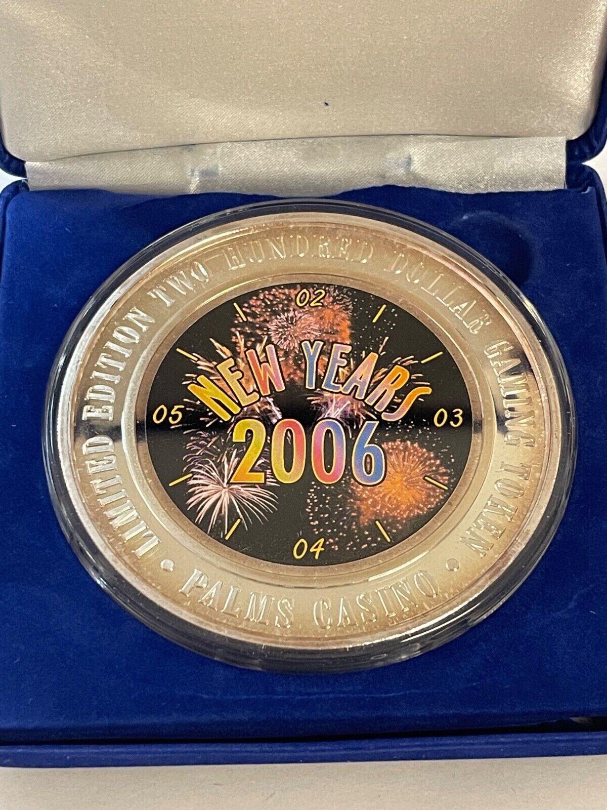 Palms $200 Silver Strike 2006 - 1 Troy Pound .999 Silver, New Year's Fireworks