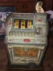 Antique Original Mills 5 Cent Owl Operators Liberty Bell Slot Machine Working