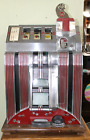 Old Antique 1930s MILLS SKYSCRAPER 5 Cent 3 Reel Coin Op SLOT MACHINE -WORKS-