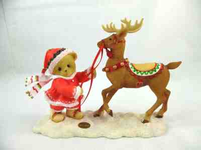 Cherished Teddies Harris Take the Reins For a Happy Holiday 4034591 Xmas NIB 