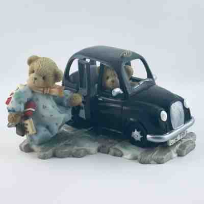 NIB CHERISHED TEDDIES VERY RARE ZOE BLACK TAXI 111695 EUROPEAN EXCLUSIVE 2003