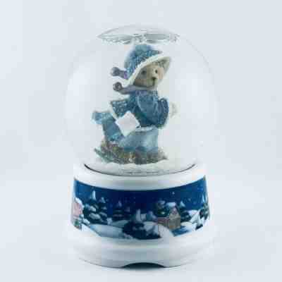 CHERISHED TEDDIES VERY RARE 371378 MUSICAL WATERBALL O’TANNENBAUM USA EXCLUSIVE