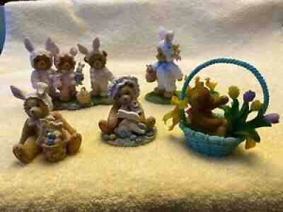 Easter Themed Cherished Teddies, Lot of 5, excellent condition w/original boxes