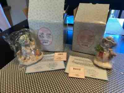 Cherished Teddies Snowbear - Dana (2003) #112388 and Yvonne (2004) # 118394.