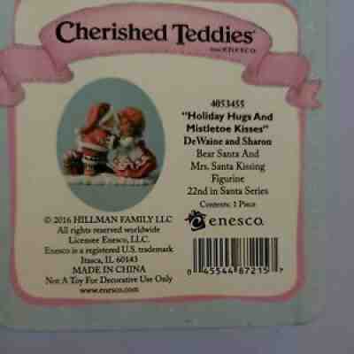 ENESCO - Cherished Teddies - 22nd in Santa Series- Holiday Hugs #4053455