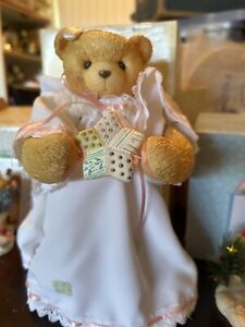 NIB CHERISHED TEDDIES ANGEL CHRISTMAS TREE TOPPER 903922 RARE HTF