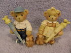 German School Boy & Girl Prototype Both SIGNED by PH Cherished Teddies