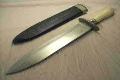 CIVIL WAR~COOK & BROTHERS~NEW ORLEANS CONFEDERATE FIGHTING KNIFE w/ORIG. SHEATH~