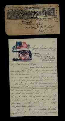 CIVIL WAR LETTER - 79th New York Infantry INCREDIBLE CONTENT & Slave Envelope !