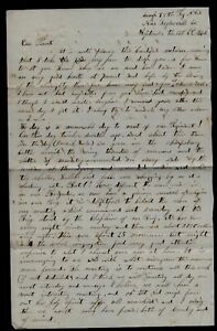 CONFEDERATE CIVIL WAR LETTER - 48th NC Infantry - Screams Dying BATTLE ANTIETAM!