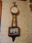 Excellent 1970's Chelsea 32" M Movement Banjo Clock- Runs Perfect