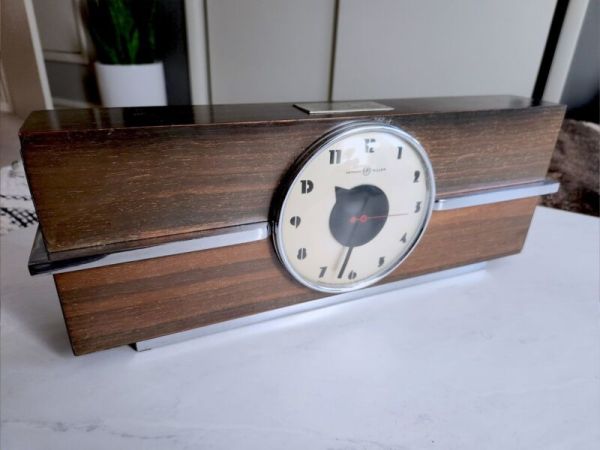 RARE Gilbert Rohde for Herman Miller 1932 Art Deco Electric Clock, model #6366