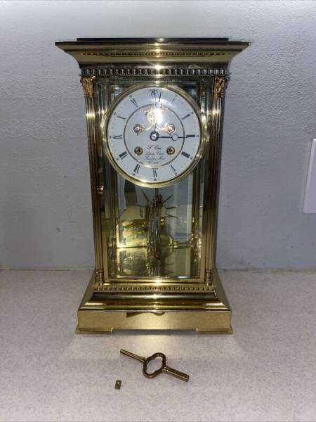 VINTAGE FRENCH L'EPPE THE LIBERTY CLOCK. *PENDULUM NEEDS REPAIR *