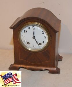 SETH THOMAS RESTORED & RARE CHATEAU - 1921 FINE PETITE CABINET CLOCK IN MAHOGANY