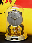 Vintage Schatz 1000 Day Anniversary Brass Clock w Glass Dome Restored Running