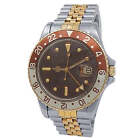 Rolex GMT-Master 18k Yellow Gold Stainless Steel Root Beer Men's Watch 16753