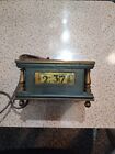 Rare 1934 Lawson Electric Clock Model 81 Art Deco Bronze Heavy Running Made LA