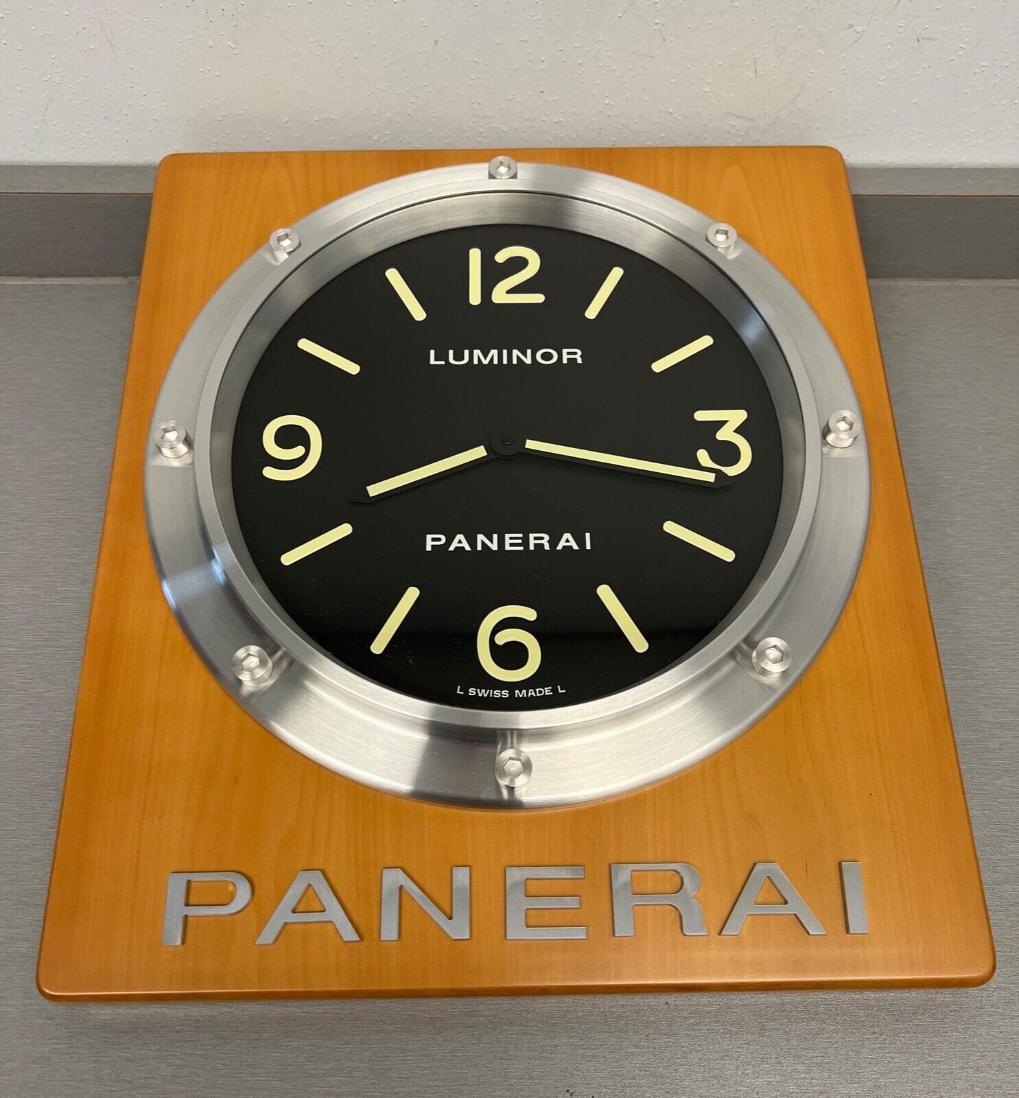 OFFICINE PANERAI LUMINOR LARGE WALL CLOCK PAM00174 SWISS MADE
