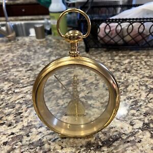 JAEGER LECOULTRE Model 557 16 Jewels Baguette Skeleton Clock Pocket Watch