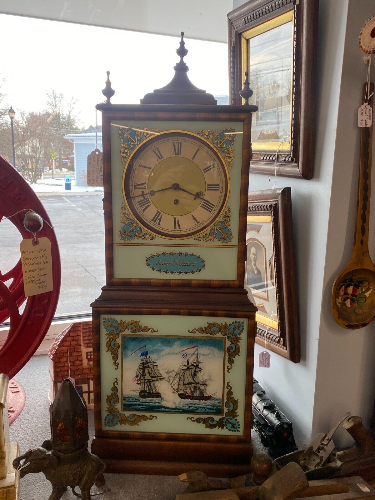 1970s Aaron Willard Massachusetts Shelf Clock by Henry Ford Museum