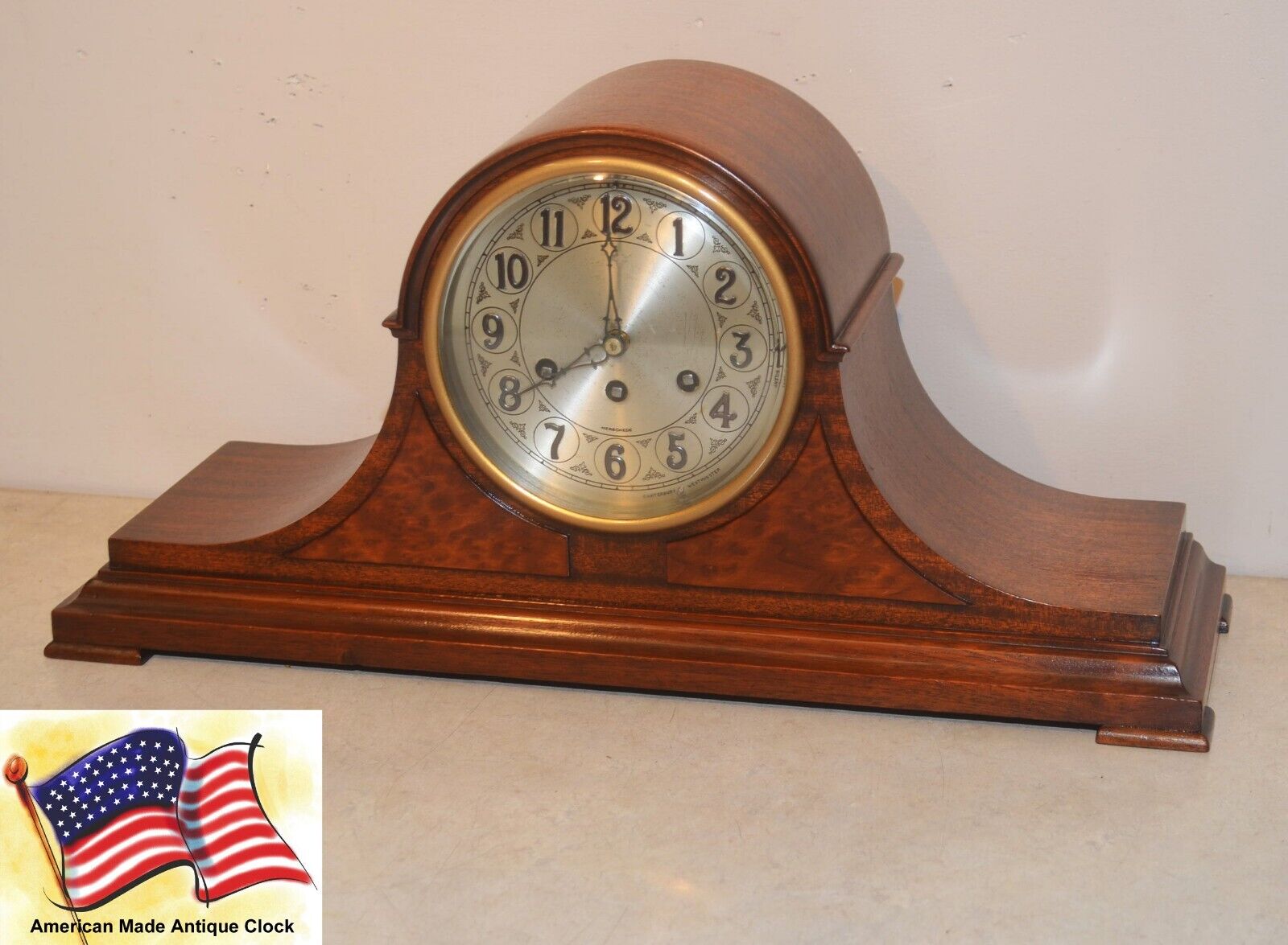 RARE RESTORED HERSCHEDE MODEL 10 1920 ANTIQUE CANTERBURY WESTMINSTER CHIME CLOCK