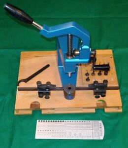 Clock bushing tool With stand, KWM German Elma tool & hundreds of bushings.