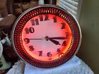 VINTAGE NEON SPINNER CLOCK