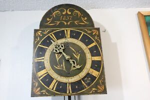 1857 Gerhard Mandtler Restored Weight Driven 1 Handed Wall Clock Handmade Gears