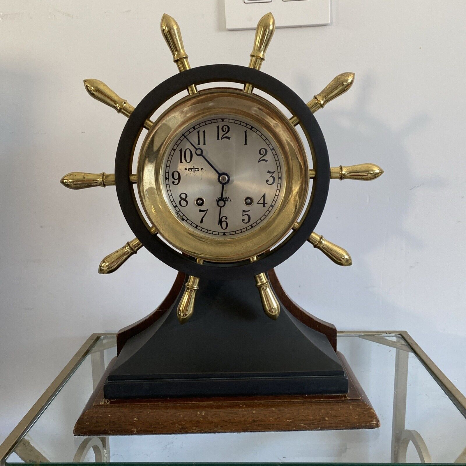 CHELSEA SHIP'S BELL CLOCK MARINER unrestored