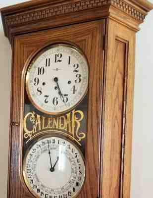 Howard Miller Double Dial Calendar Clock Westminster Chimes