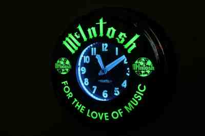 A 22" Neon Clock by Curtis, McIntosh, For the love of music