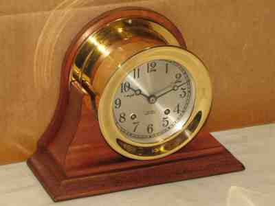 CHELSEA VINTAGE SHIPS BELL CLOCK~4 1/2" MODEL 1967 SER 693602 RESTORED