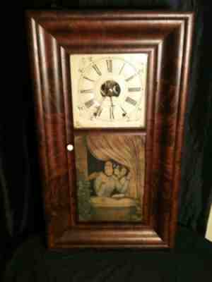 Antique OGEE Clock Smith & Goodrich Ladies In Window 1847-1852 8 Day Ogee!!!