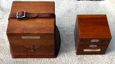 D82. HAMILTON MARINE DECK CHRONOMETER MODEL 22, WITH BOTH WOODEN BOXES C. 1943