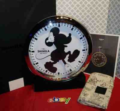 Shinola Silhouette Mickey Mouse The Runwell WALL Clock Limited Edition 346/450